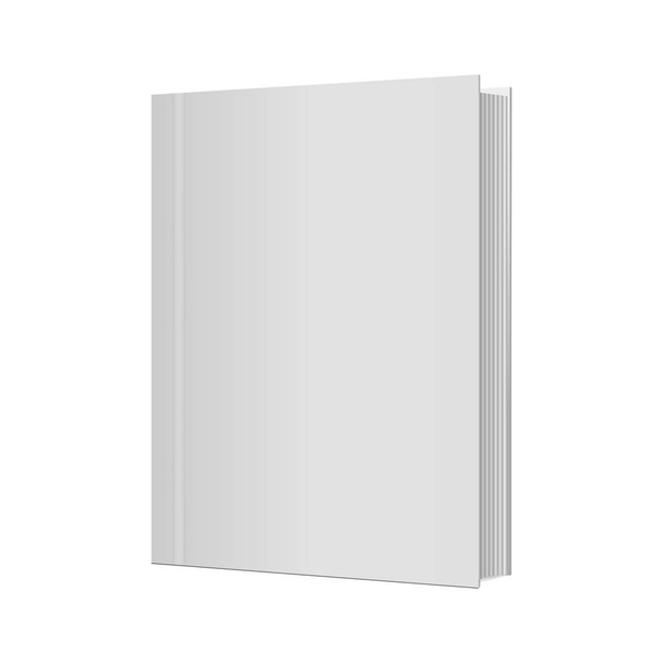Πρότυπο συνοδευτικής κενό κάθετη βιβλίο με σελίδες. Εικονογράφηση διάνυσμα - Διάνυσμα, εικόνα