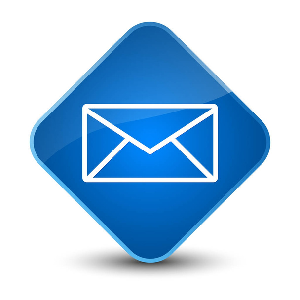 ícone de e-mail elegante botão diamante azul
 - Foto, Imagem