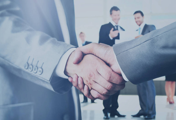 Closeup of a business handshake - Foto, Imagem