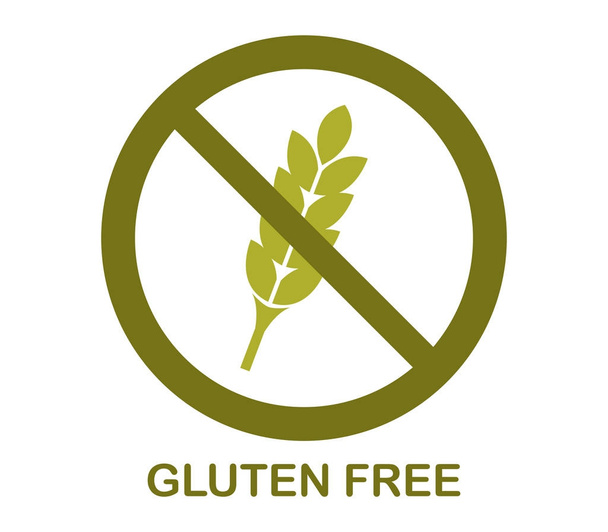 gluten free icon on white background - Vector, Image
