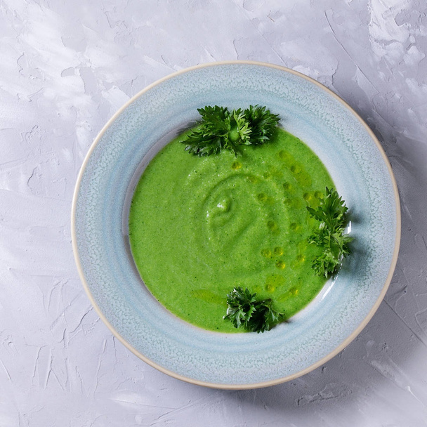 Vegetarian broccoli soup - Photo, Image