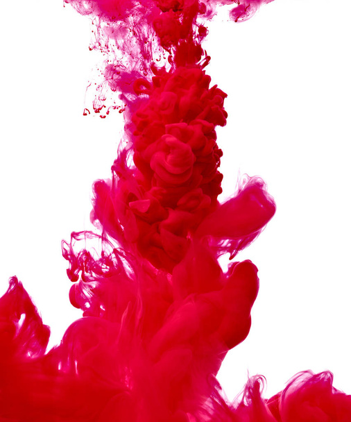 red color paint ink pigment splash - Fotografie, Obrázek