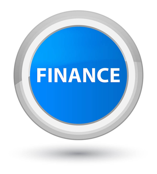 Finance prime cyan blue round button - Foto, Bild