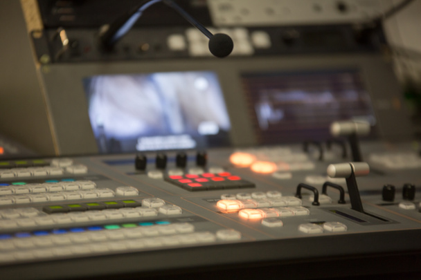 Broadcast studio video and audio switcher mixer - Photo, Image