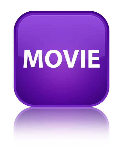 Film különleges lila négyzet gomb - Fotó, kép