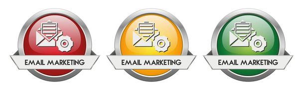 Botão moderno vetor E-mail Marketing - Vetor, Imagem