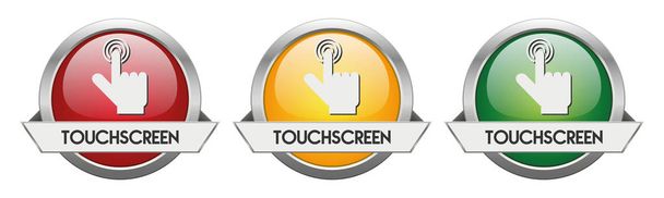 Botão moderno vetor Touchscreen - Vetor, Imagem