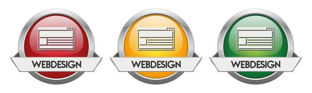 Botón moderno Vector Webdesign
 - Vector, imagen