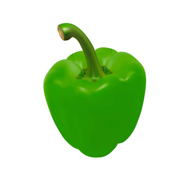peppers in vector on white background - Vector, Imagen