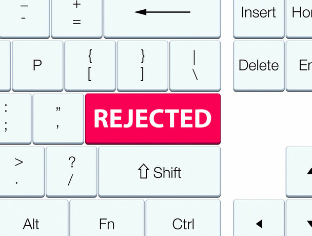 Απέρριψε κουμπί ροζ πληκτρολογίου - Φωτογραφία, εικόνα