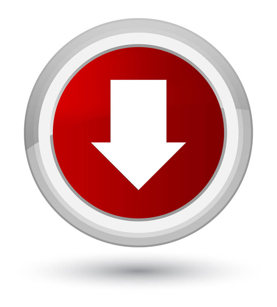 Download arrow icon prime red round button - Φωτογραφία, εικόνα