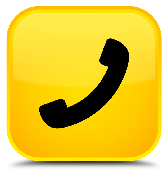 Telefon speciální žluté čtvercové tlačítko - Fotografie, Obrázek
