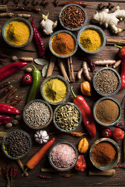 Various spices selection  - Foto, afbeelding