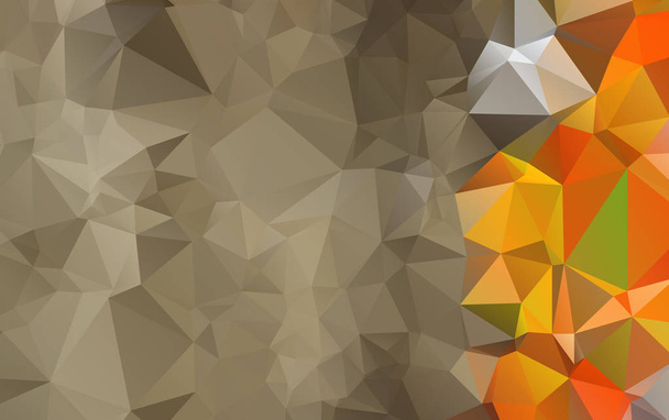 Light Orange Pattern. Seamless triangle Pattern. Geometric Patte - Vector, Image