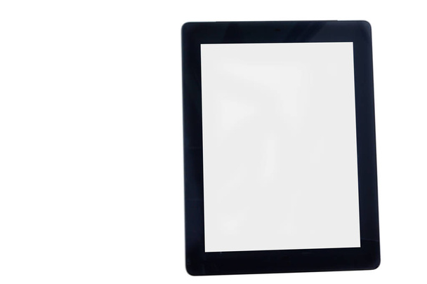 Izolowanie duży pusty ekran tabletu na białym tle - Zdjęcie, obraz