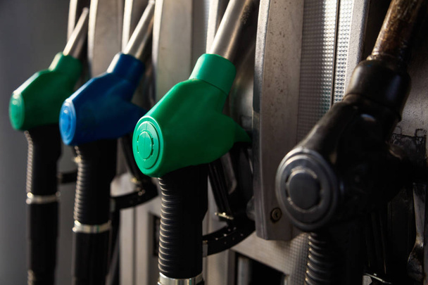 Fuel pumps at the service station. - Photo, Image