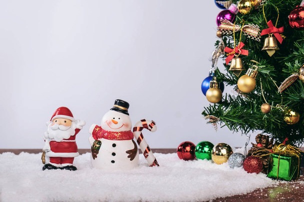 Christmas decoration Holiday or new year with Santa Claus and sn - Foto, Imagen