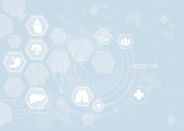 abstract medical health care logo icon design innovation concept background - Vector, Image