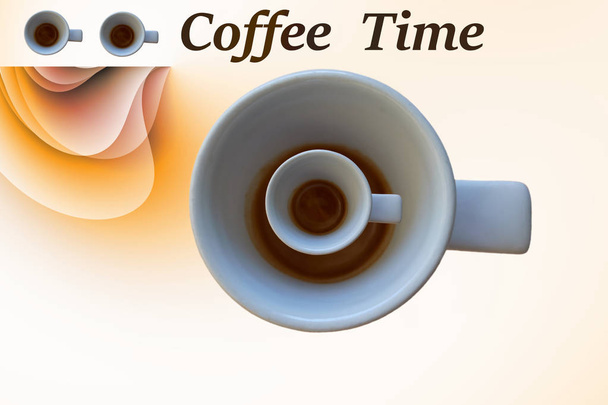 het koffie tijd - Foto, afbeelding