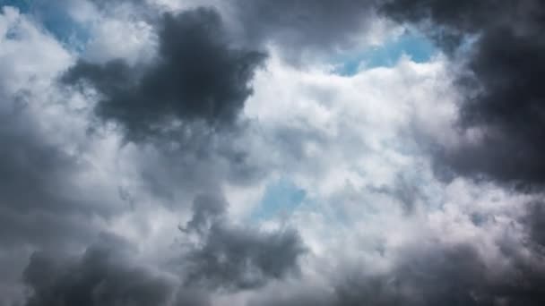 Zwarte onweerswolk bewegen op Sky - time-lapse - Video