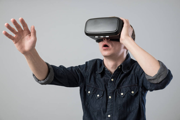Man in virtual reality - Photo, image