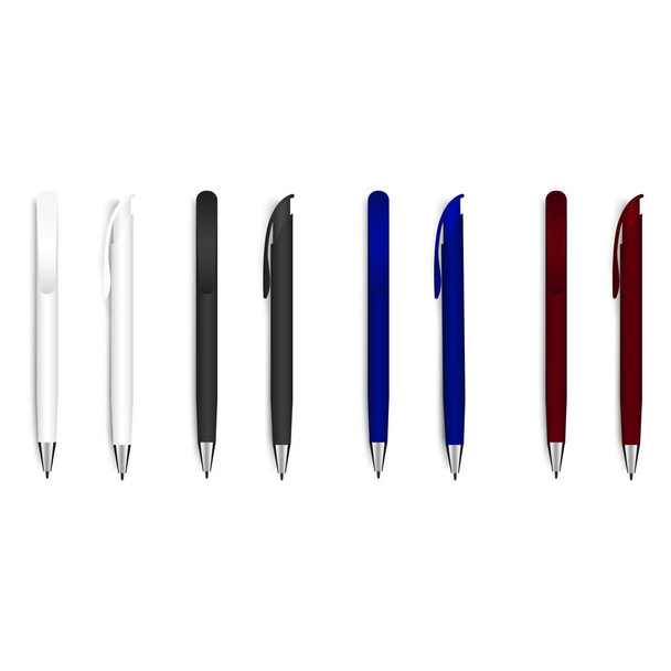 Conjunto de canetas diferentes para o seu design. Vetor
 - Vetor, Imagem
