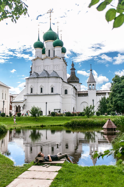 Uspenskiy Cathedral orthodox in Rostov - Zdjęcie, obraz