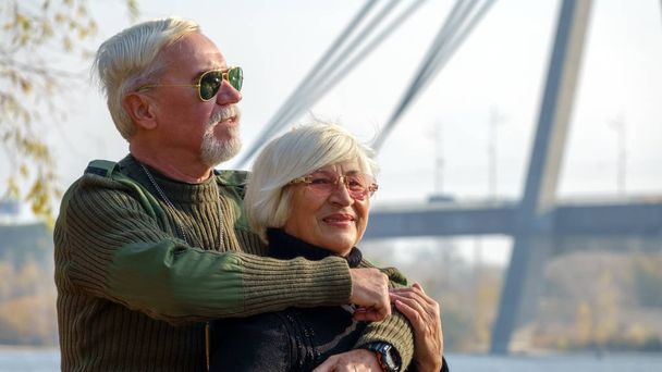 Portrait of a loving elderly couple  - Fotó, kép