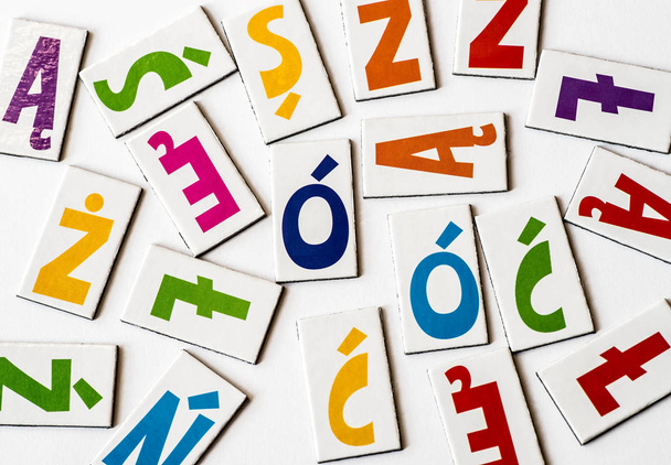 Польские красочные буквы с диакритическими знаками
   - Фото, изображение