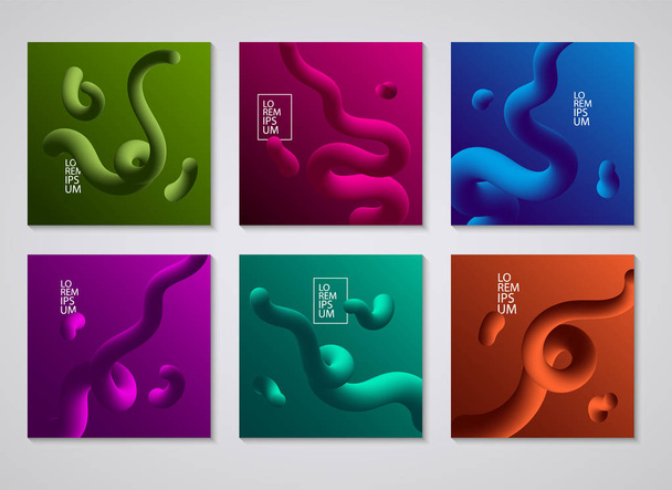 Design de couverture. Arrière-plans liquides de formes colorées. affiches de design futuriste. vecteur, Eps 10
 - Vecteur, image