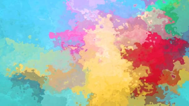 abstract geanimeerde achtergrond naadloze loops video - pastel volledige kleurenspectrum gekleurd - Video