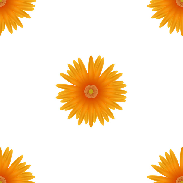 Χωρίς ραφή πρότυπο της κοντινής κίτρινο λουλούδι - Διάνυσμα, εικόνα