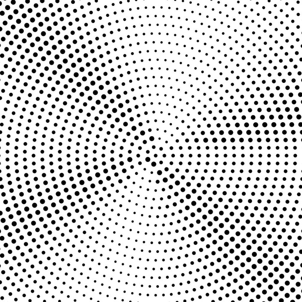 Halftone dotted background randomly distributed. Halftone effect vector pattern. Circle dots isolated on the white background. - Vector, Image