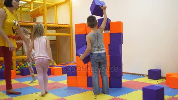 Childrens indoor games. - Materiał filmowy, wideo