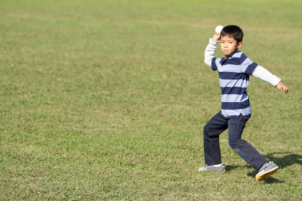 Japonais garçon jouer capture (deuxième année à l'école primaire
) - Photo, image