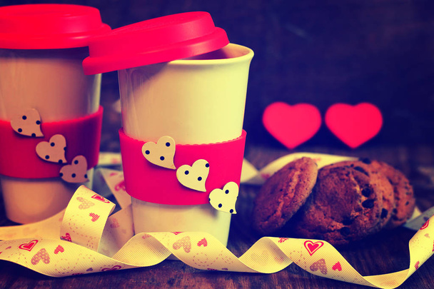 dvě kávy Valentýna - Fotografie, Obrázek