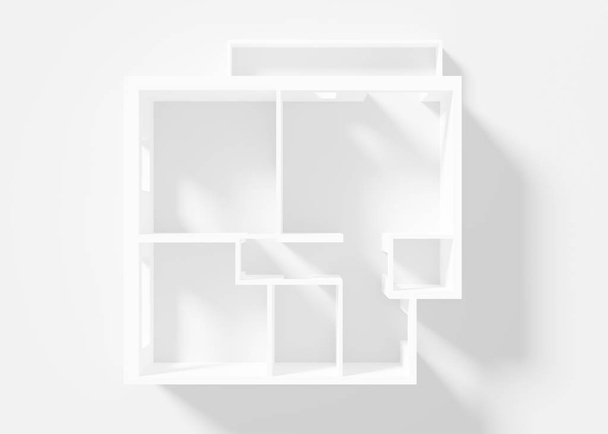 Modelo de papel de apartamento
 - Foto, Imagem