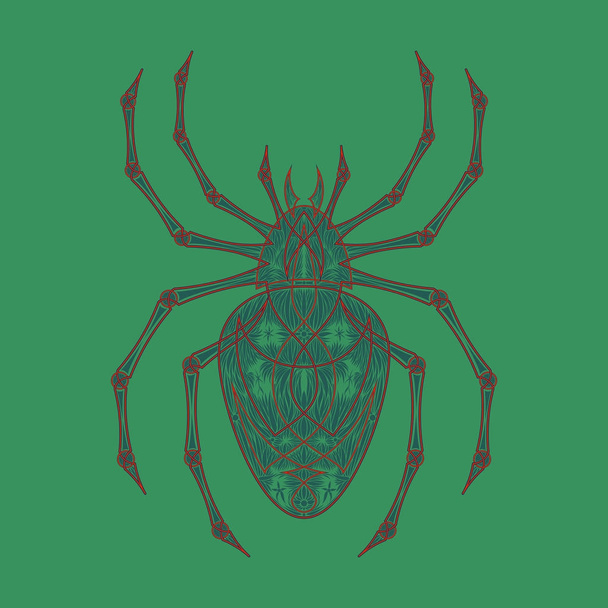 Aranhas vetoras padrão sem costura
 - Vetor, Imagem