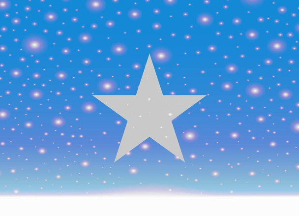 Прапор Сомалі на фоні Різдво - Вектор, зображення
