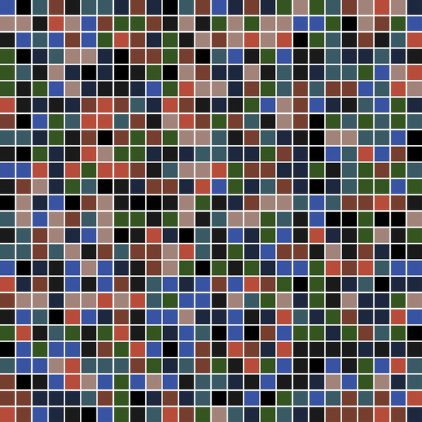 квадратная мозаика цветовой палитры. цветовая гармония
  - Вектор,изображение