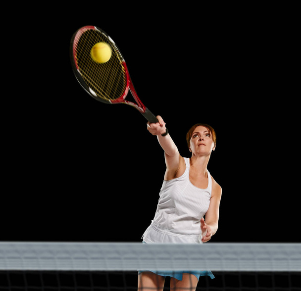 sportwoman tennis player - Фото, изображение