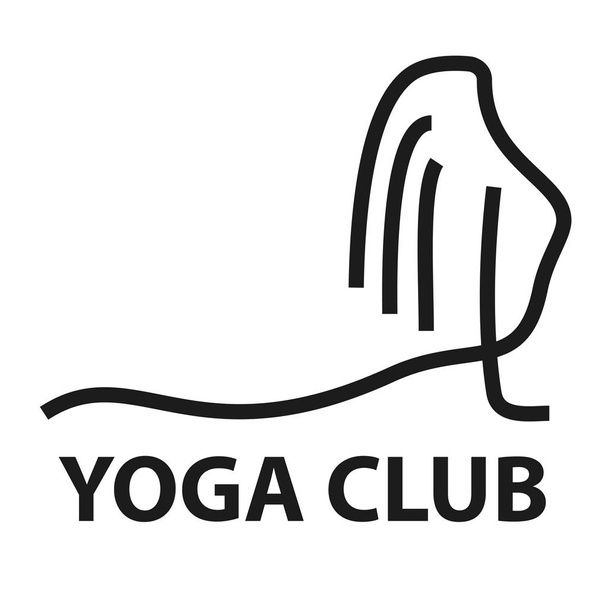 Abstract Logo template for yoga - Vektor, Bild