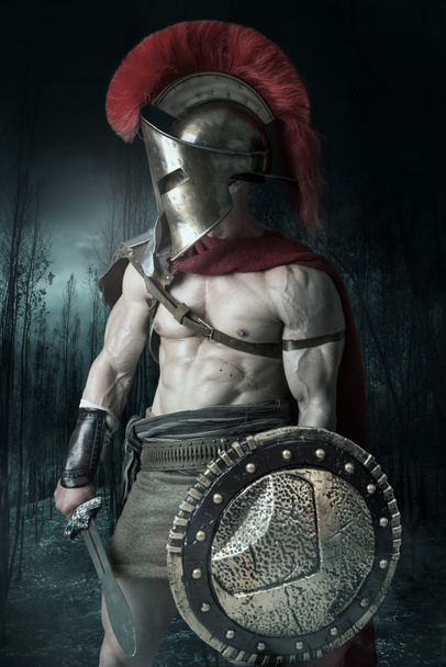 Antiguo soldado o gladiador
 - Foto, Imagen