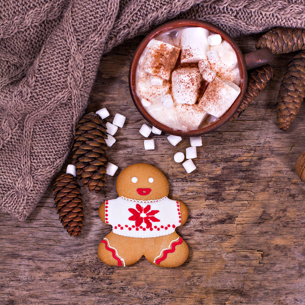 Christmas cookies. Christmas cookies with festive decoration.  - Zdjęcie, obraz