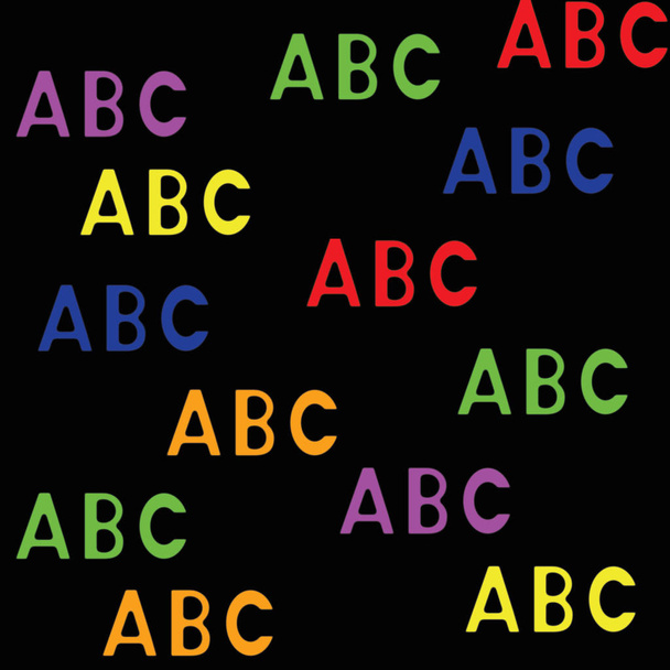 Seamless pattern with letters abc - Foto, afbeelding