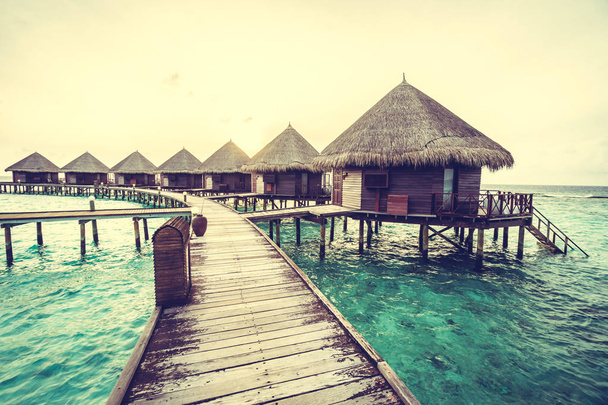 Gyönyörű trópusi Maldív-szigetek sziget - Fotó, kép