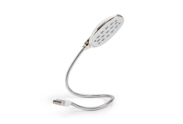 LED-USB-Lampe auf weißem Hintergrund - Foto, Bild