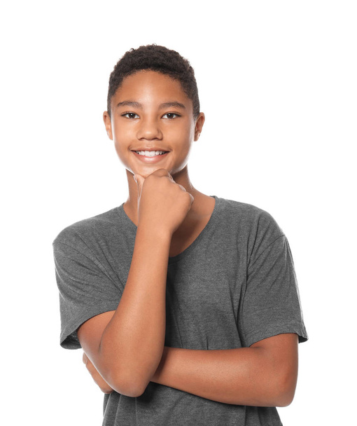 Charming African-American teenager  - Fotoğraf, Görsel