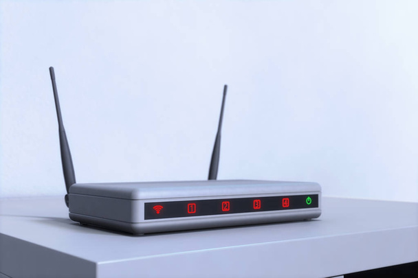 an internet router (3d rendering) - Photo, Image