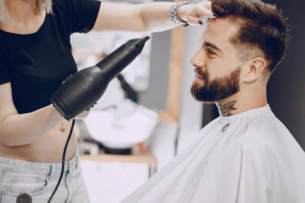 guy in the barbercos - Foto, Imagem
